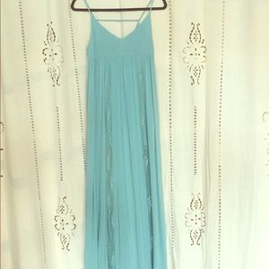 SOLD OFFSITE - Flowy Maxi Dress w/ Lace Panelling